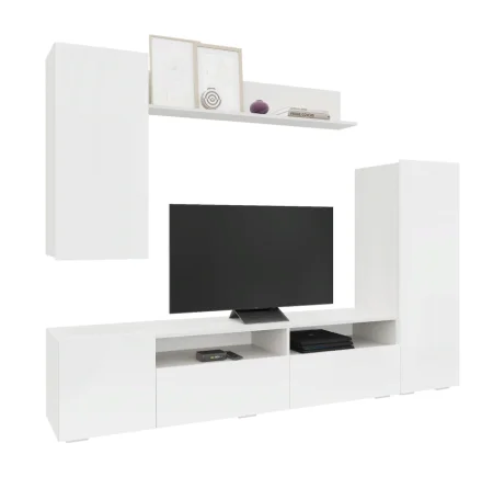 Гостиная Аннели белый/глянец белый