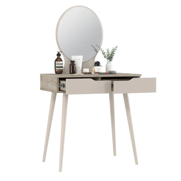 Трюмо 4-25915 дуб крафт серый/кашемир серый Трюмо 4-25915 дуб крафт серый/кашемир серый