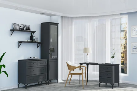 Стол Шарм СТ-1 антрацит/рамка