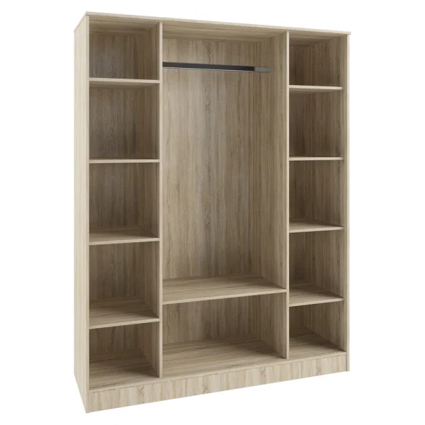 Шкаф 4-х створчатый Софи СШК 1600.1 дуб сонома/белый глянец