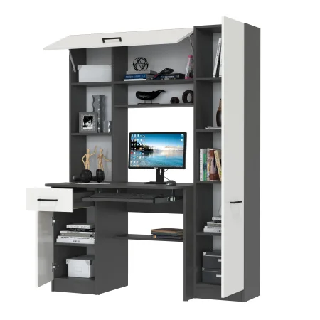 Стол рабочий Aльфа 6-0603 графит/белый