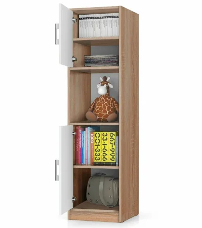 Пенал с нишей СК-9 дуб сонома/белый