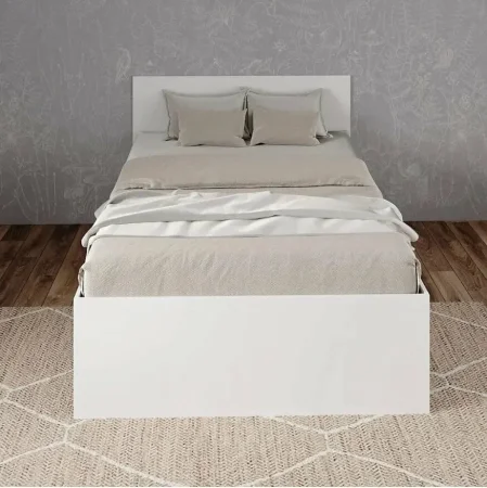 Кровать двуспальная Мори с ящиками КРМЯ 1400.1 белый