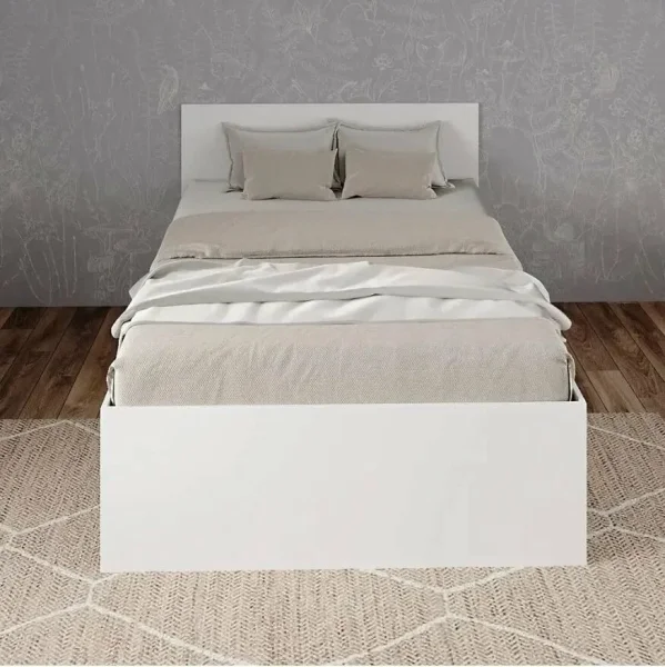 Кровать двуспальная Мори с ящиками КРМЯ 1400.1 белый Кровать двуспальная Мори с ящиками КРМЯ 1400.1 белый