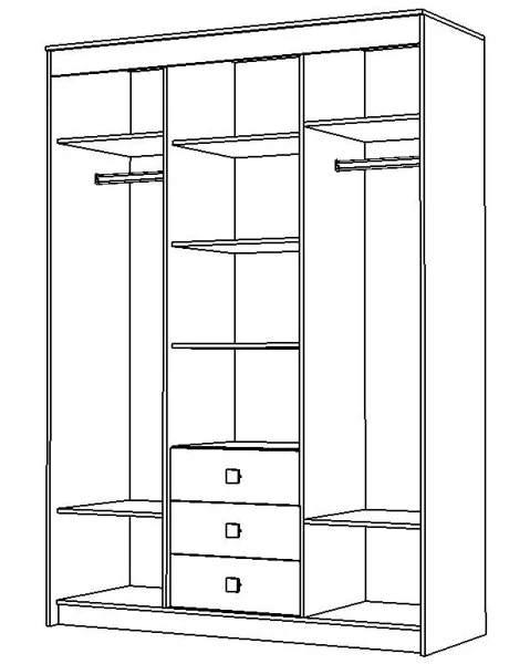 Спальня Юнона венге/дуб молочный Спальня Юнона венге/дуб молочный
