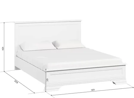 Кровать Кентаки LOZ 160x200 белый