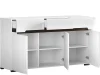 Тумба Ацтека KОМ3D3S/8/15 белый глянец