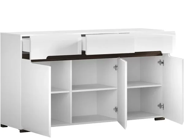 Тумба Ацтека KОМ3D3S/8/15 белый глянец Тумба Ацтека KОМ3D3S/8/15 белый глянец