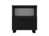 Тумба прикроватная Копенгаген с ящиком венге/черный матовый