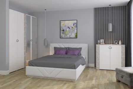 Комод Амели 13.107 шёлковый камень/бетон чикаго беж Комод Амели 13.107 шёлковый камень/бетон чикаго беж