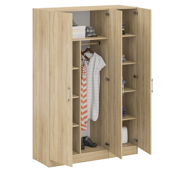 Шкаф 2-х створчатый + Пенал Стандарт, цвет дуб сонома