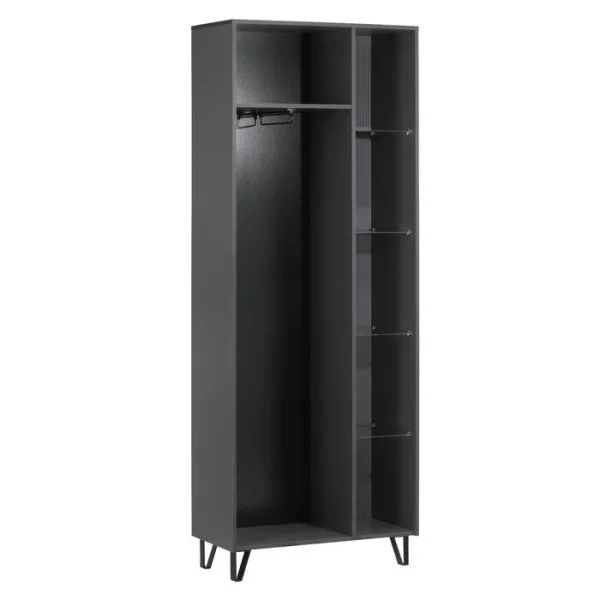 Шкаф Оливия графит софт