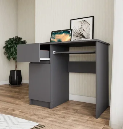 Стол письменный Мори МС-1 левый графит