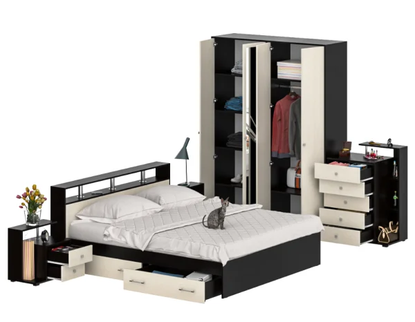 Спальня Камелия венге/дуб лоредо Спальня Камелия венге/дуб лоредо