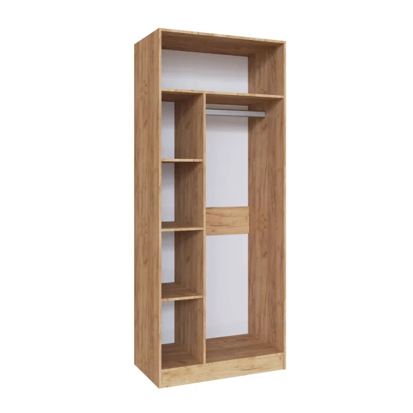 Шкаф универсальный Руэлла дуб крафт золотой/графит серый