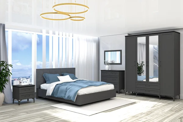 Комод Шарм К-1 антрацит/рамка