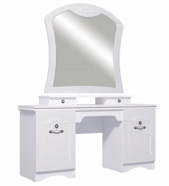 Стол туалетный Ольга-10 белый экспо/жемчужный ясень Стол туалетный Ольга-10 белый экспо/жемчужный ясень