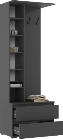 Модульная прихожая Норд графит