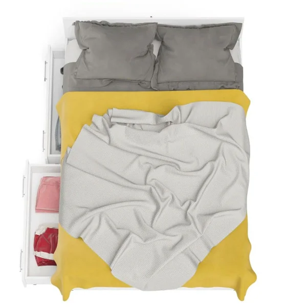 Кровать с ящиками Мори белый Кровать с ящиками Мори белый