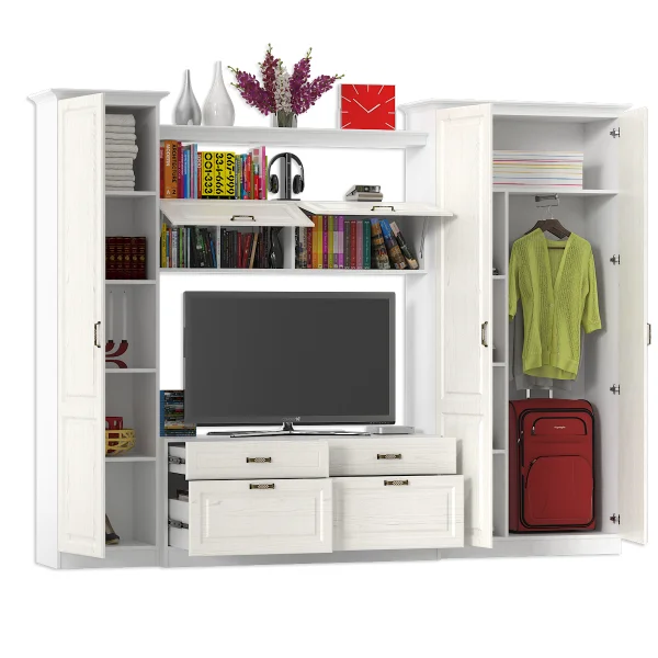 Набор мебели 8 Ливерпуль ясень ваниль/белый