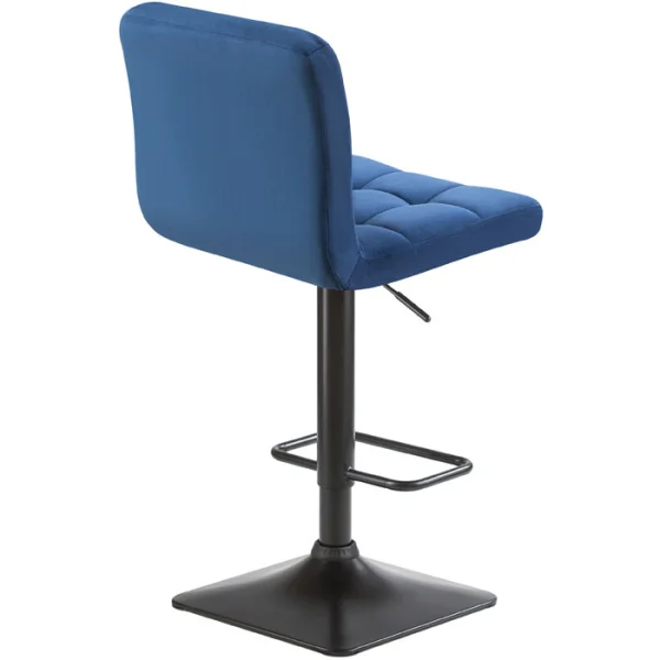 Барный стул LM-5018 синий велюр