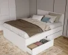 Кровать двуспальная Мори с ящиками КРМЯ 1600.1 белый