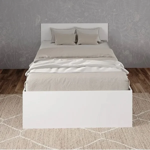 Кровать полутороспальная Мори с ящиками КРМЯ 1200.1 белый Кровать полутороспальная Мори с ящиками КРМЯ 1200.1 белый