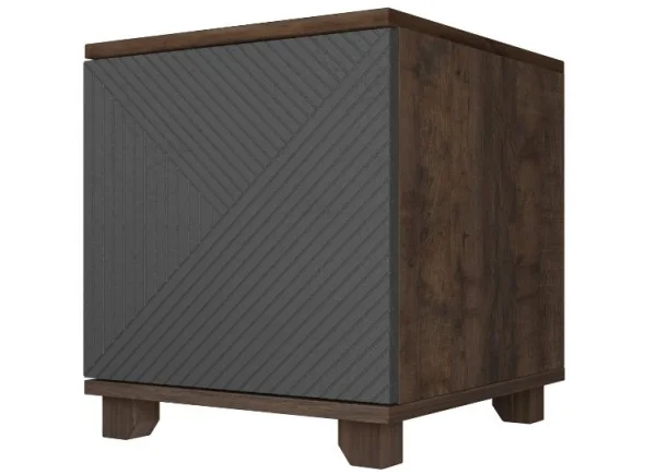 Тумба прикроватная со створкой Копенгаген дуб самдал/серый графит Тумба прикроватная со створкой Копенгаген дуб самдал/серый графит
