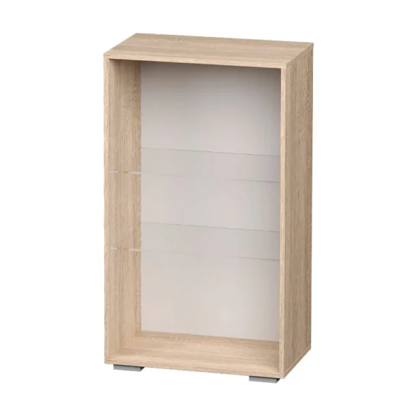 Пенал Милан ШК-14 дуб сонома/белый глянец Пенал Милан ШК-14 дуб сонома/белый глянец