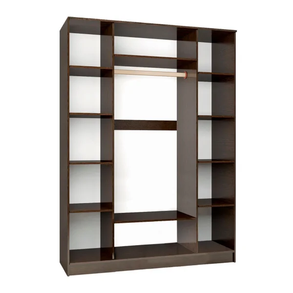 Шкаф 4-створчатый Ненси-2 венге/дуб молочный