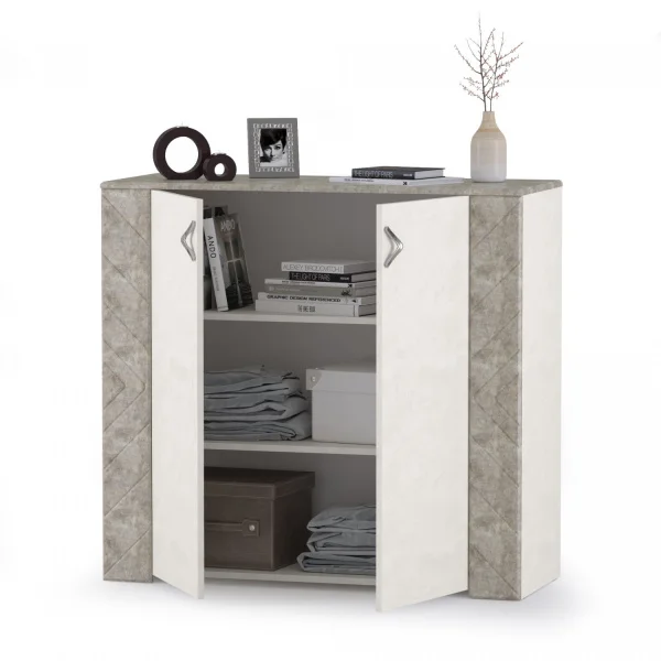 Комод Амели 13.107 шёлковый камень/бетон чикаго беж Комод Амели 13.107 шёлковый камень/бетон чикаго беж