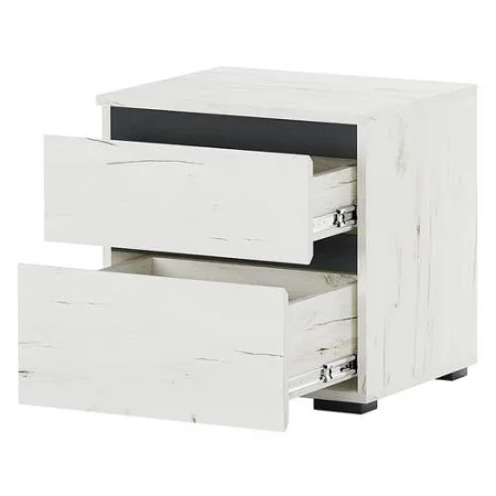 Тумба прикроватная дуб крафт белый/антрацит