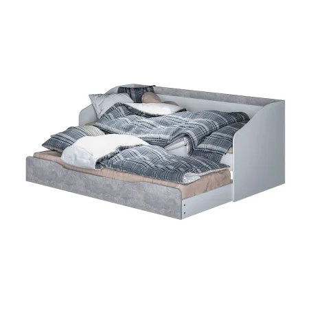 Кровать детская Паскаль белый/цемент светлый