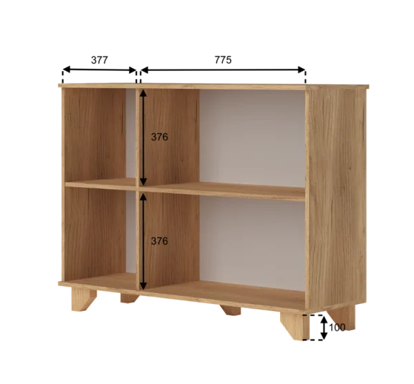 Комод Ньерд 1200 дуб вотан/черника Комод Ньерд 1200 дуб вотан/черника