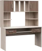 Стол компьютерный №8 ясень шимо темный/шимо светлый