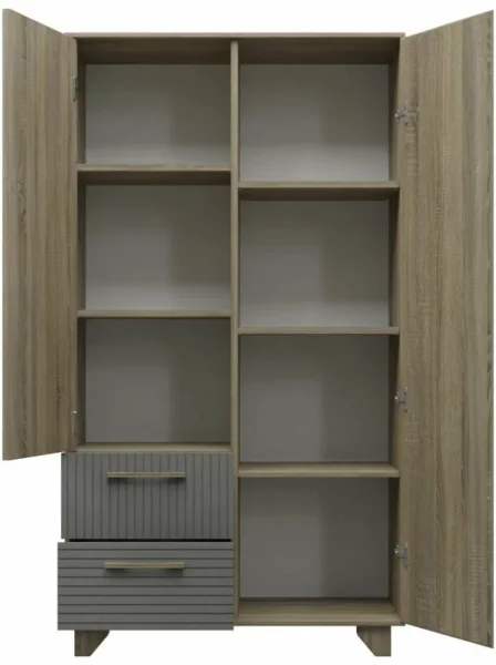 Стеллаж Копенгаген без стекла дуб самдал/серый графит Стеллаж Копенгаген без стекла дуб самдал/серый графит