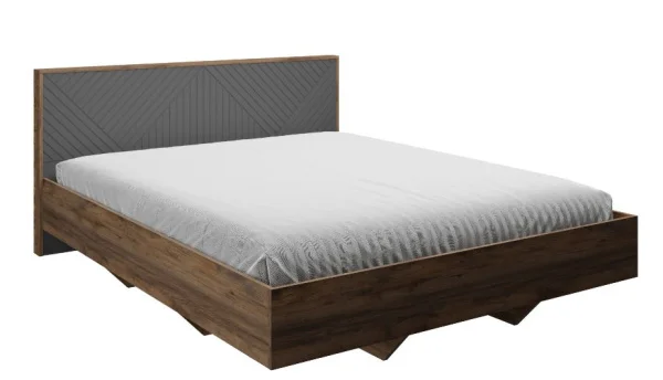Кровать парящая Копенгаген 160 дуб самдал/серый графит Кровать парящая Копенгаген 160 дуб самдал/серый графит