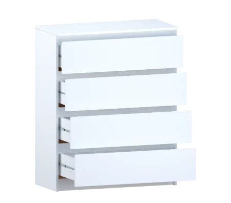 Комод Б 2.06 белый (серия без ручек)