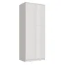 Шкаф 2-х ств платяной Челси белый/белый глянец