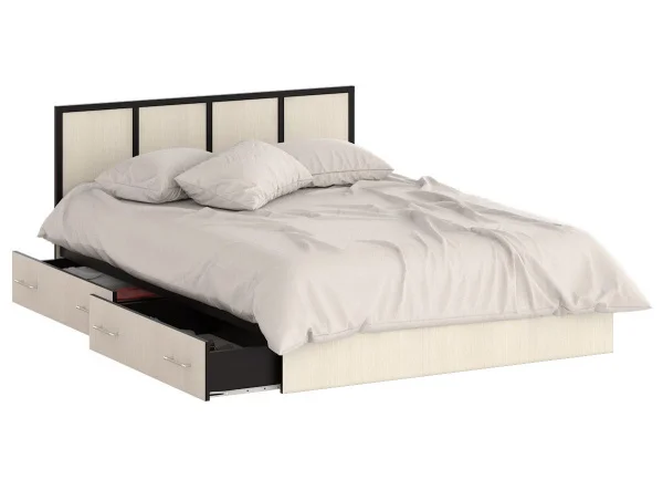 Кровать с ящиками Сакура венге/дуб лоредо Кровать с ящиками Сакура венге/дуб лоредо