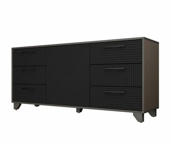 Комод Копенгаген венге/черный матовый Комод Копенгаген венге/черный матовый