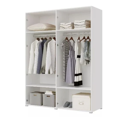 Шкаф 4-х створчатый Бостон 1800 белый/бетон