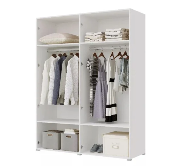 Шкаф 4-х створчатый Бостон 1800 белый/бетон