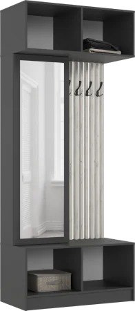 Прихожая Роджинамиф графит/дуб крафт белый