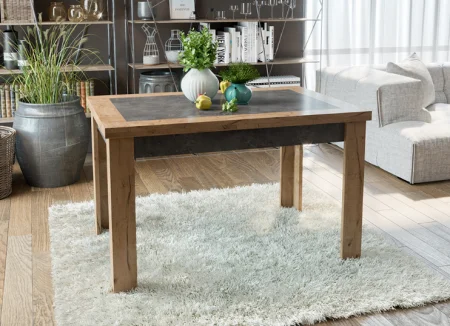 Стол раздвижной Хьюстон тип 4 дуб вотан/моод темный Стол раздвижной Хьюстон тип 4 дуб вотан/моод темный