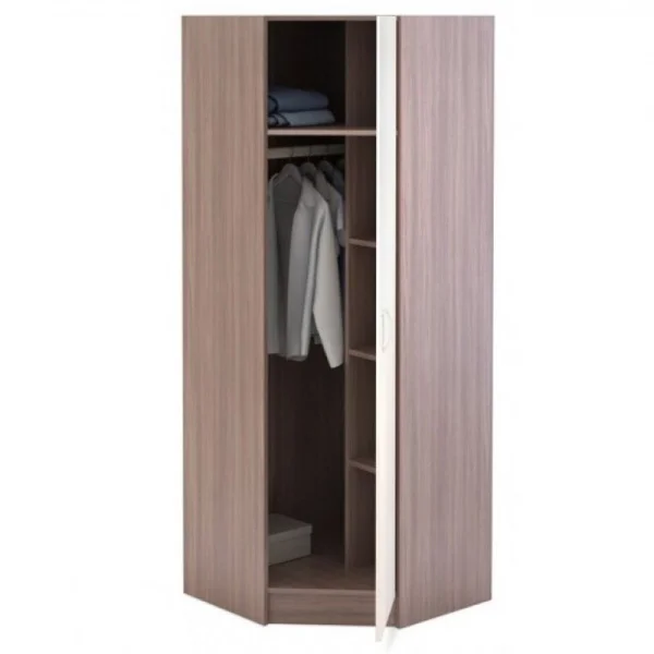 Шкаф угловой Макарена ШК-303 ясень шимо темный/шимо светлый Шкаф угловой Макарена ШК-303 ясень шимо темный/шимо светлый