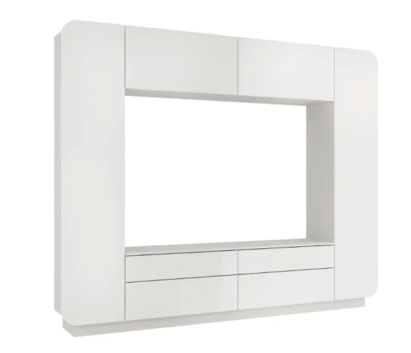 Стенка Лаванда-2 белый глянец