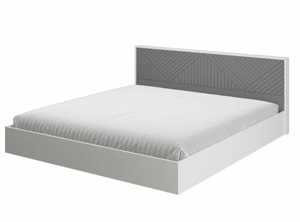 Кровать Копенгаген 160 белый/серый графит Кровать Копенгаген 160 белый/серый графит