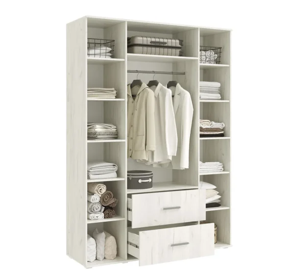 Модульная спальня Фиеста NEW графит/дуб крафт белый Модульная спальня Фиеста NEW графит/дуб крафт белый