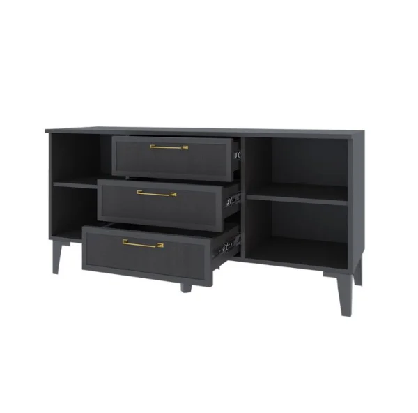 Модульная гостиная Толедо графит серый